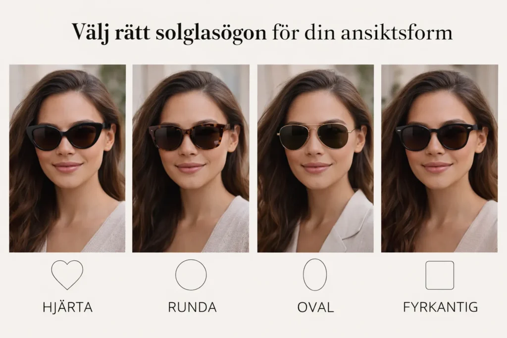 Solglasögon för din ansiktsform