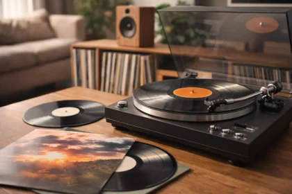 Vinylspelare och vinylskivor